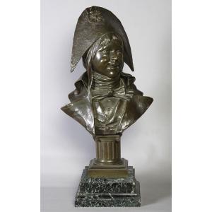 Bronze 19th Century, 69 Cm, Signed Alfred Richard 1844/1884, Revolutionary Child