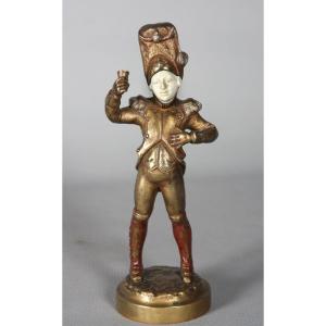 Chryséléphantine, Eugène Urbain 1855/1934, Soldat enfant, Bronze, époque 19 ème