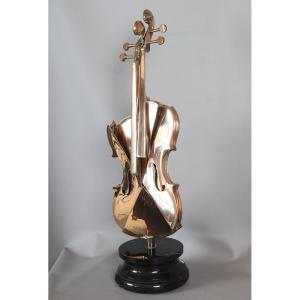 ARMAN 1928/2005, Bronze doré, Violon Rotshild