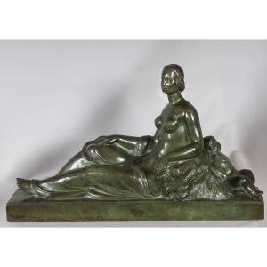 Gilbert Privat 1892/1969, Bronze 55 Cm, Art Deco, Foundry Susse Et Frères, Paris