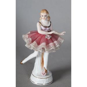 Porcelain Dancer, Stamp: Japan, Height: 15 Cm