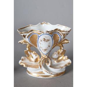 Porcelaine XIX ème, en Vieux Paris, hauteur : 15 cm