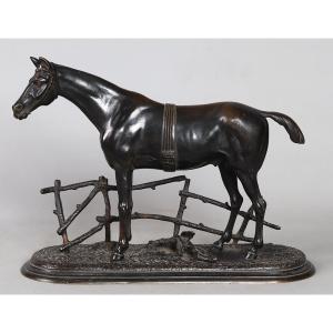 19th Century Bronze, Animal, Racehorse, French School