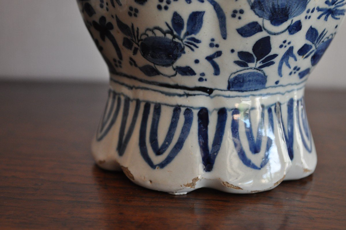 Covered Vase In Delft Earthenware - XVIIIth-photo-4