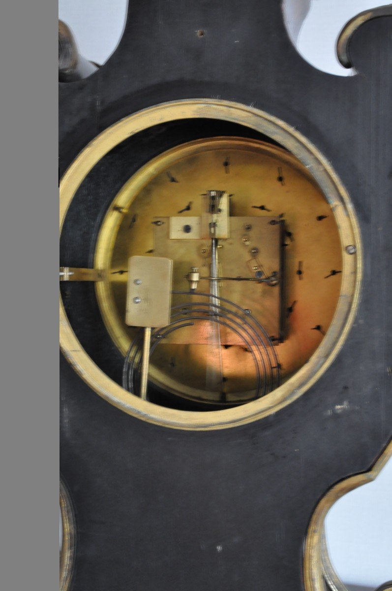 Cartel - Clock - Louis XV - Signed Gilles Laine Paris-photo-4