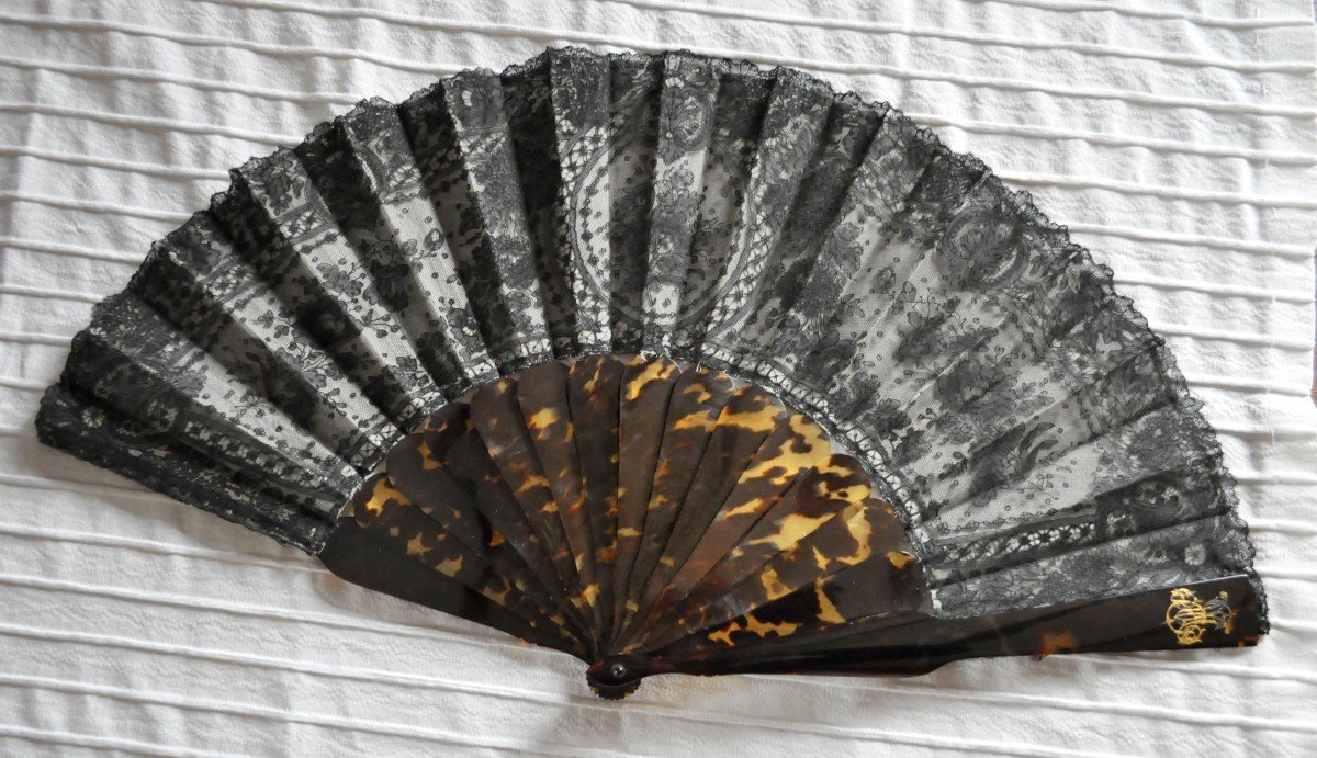 Fan In Lace And Scales, Encrypted, Circa 1800-photo-6