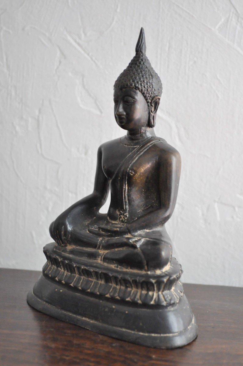 Asie - Bouddha - Bronze - Circa 1800-photo-2