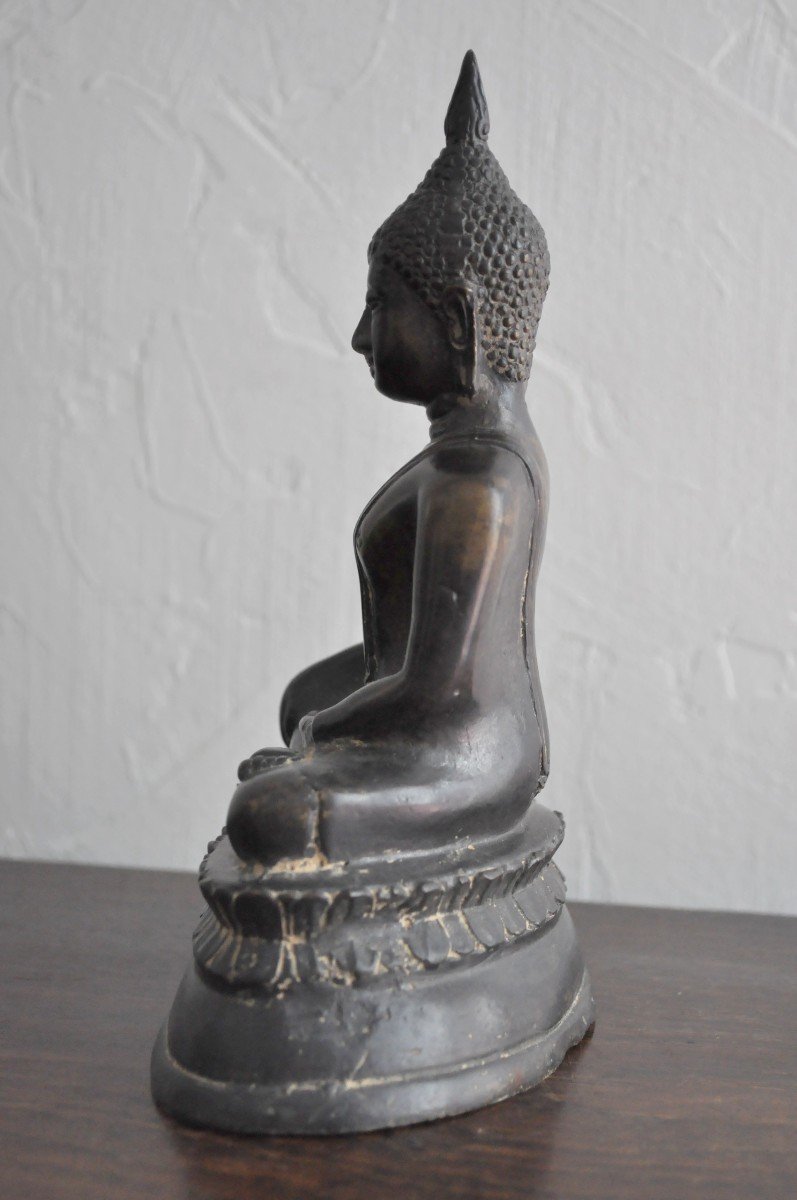 Asie - Bouddha - Bronze - Circa 1800-photo-3