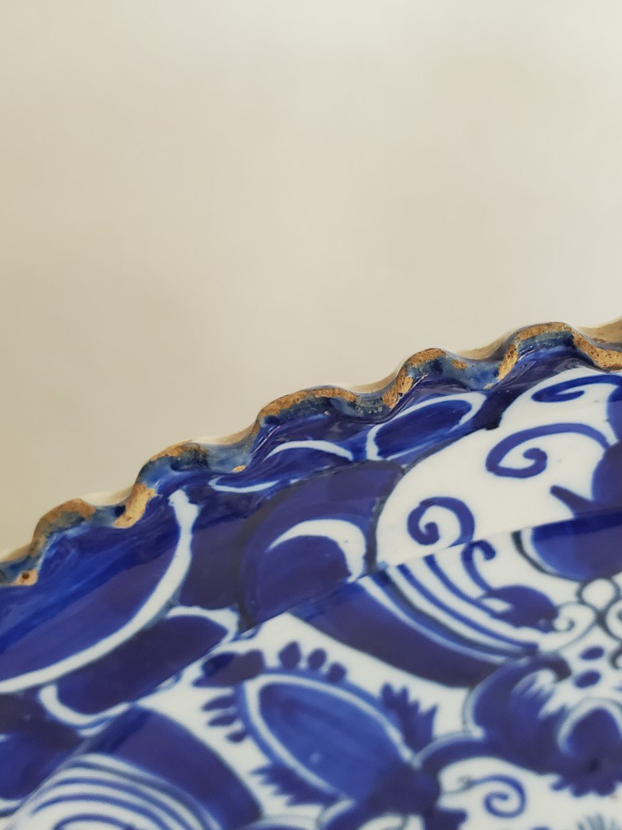 Delft Earthenware Dish - 18th Century-photo-2