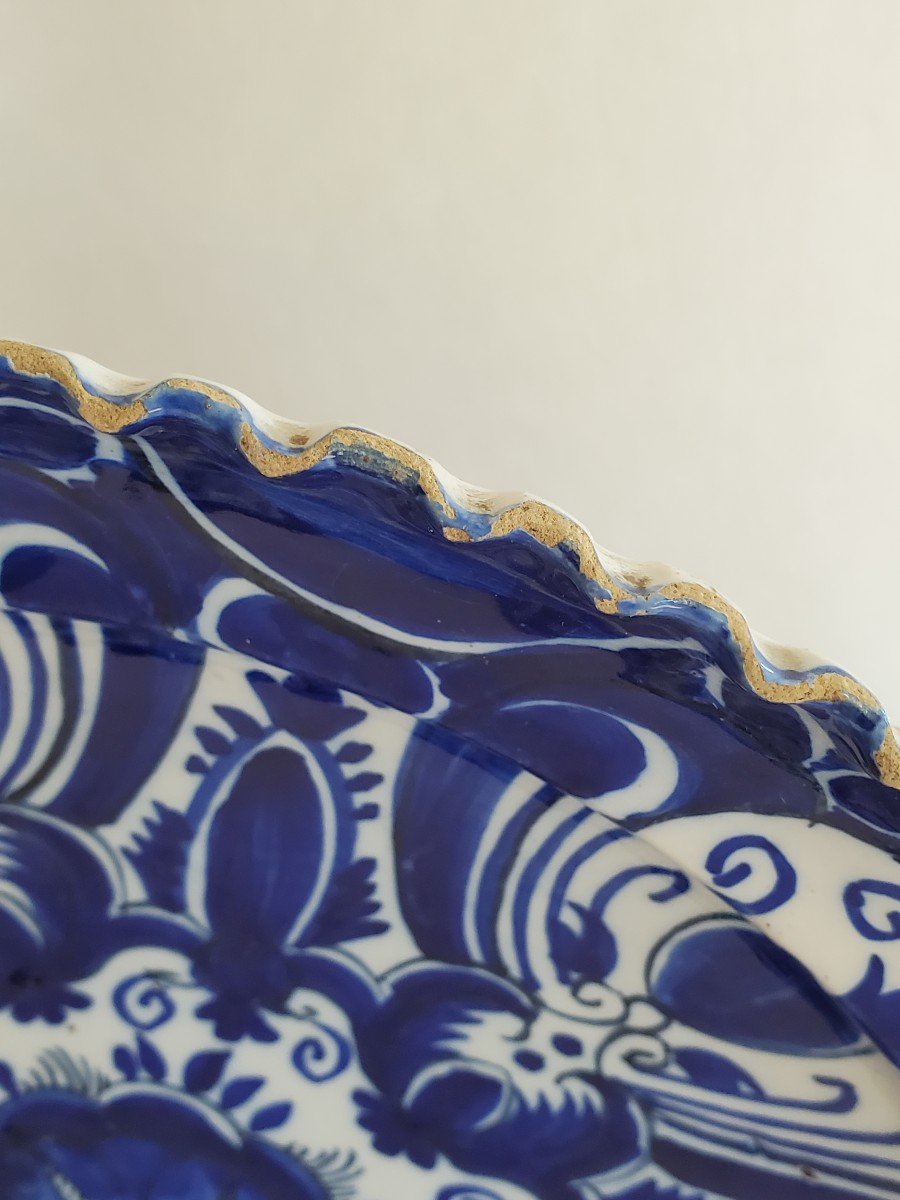 Delft Earthenware Dish - 18th Century-photo-3