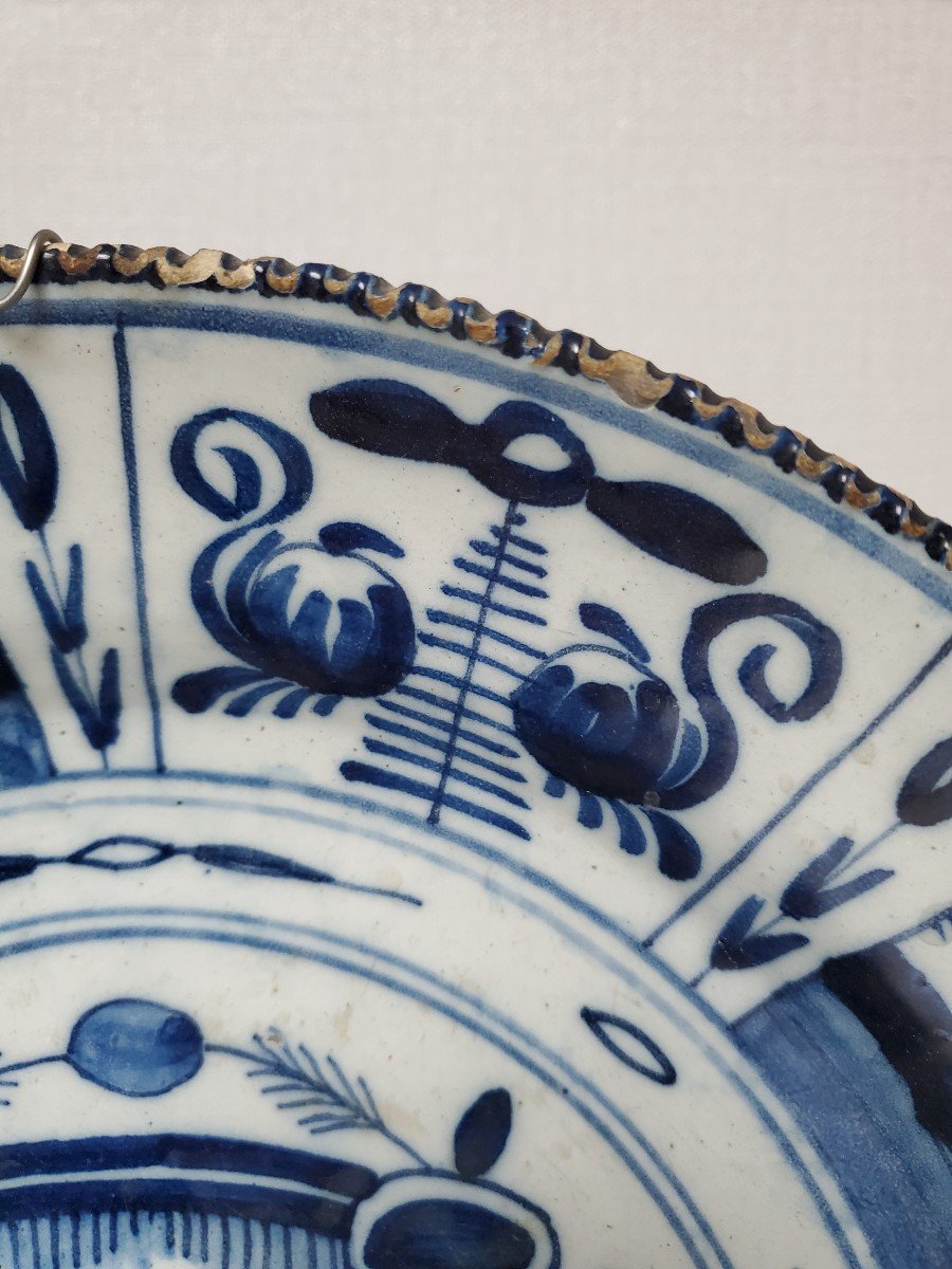 1 Delft Earthenware Dish - 17th Century-photo-4