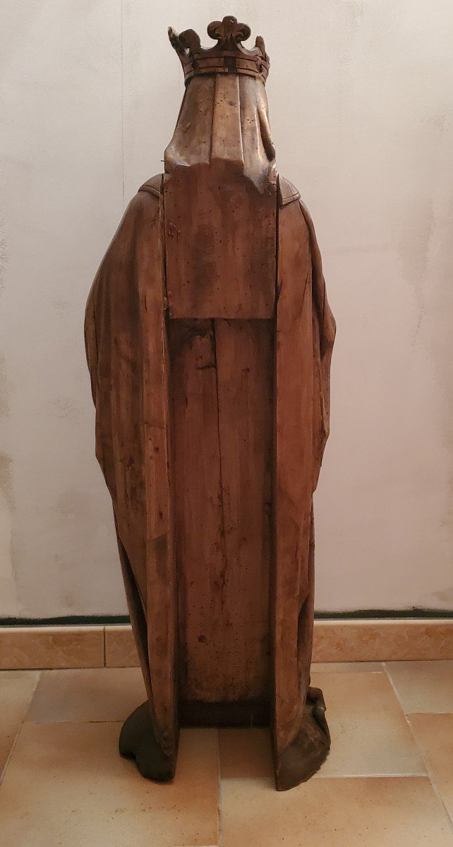  Sculpture - Vierge à l'Enfant - Bois - Circa 1800-photo-2