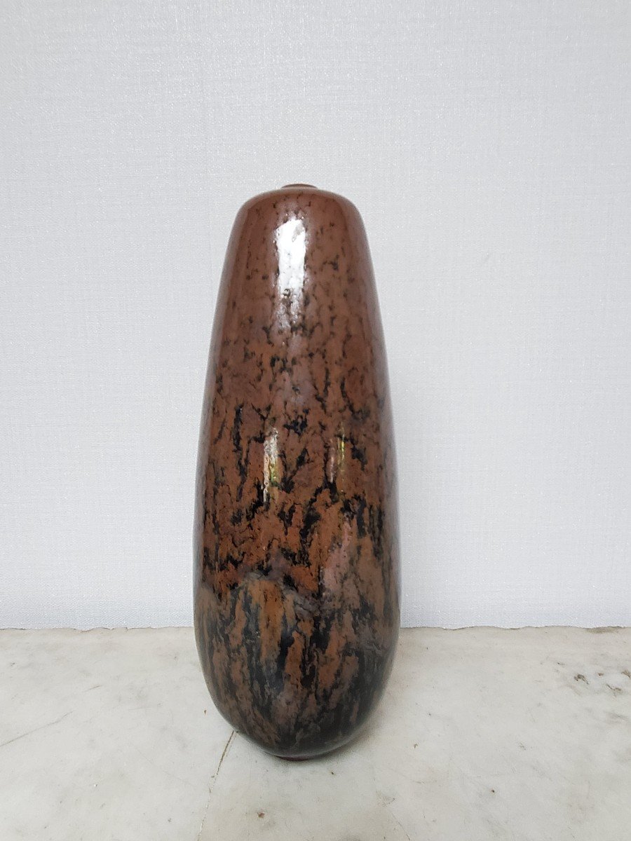 Vincent Beague - 1955-2015 - Fuseau Vase In Sandstone - 20th-photo-2