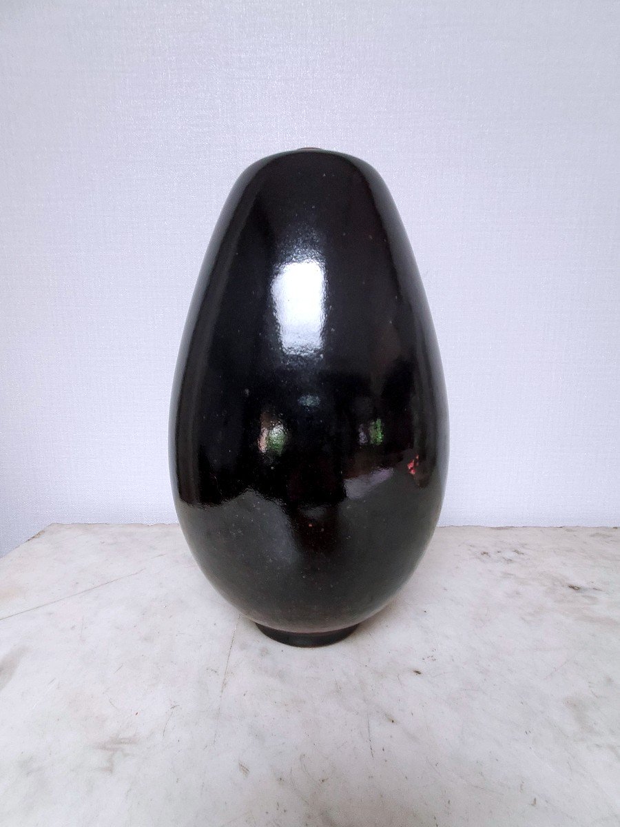 Vincent Beague - 1955-2015 - Stoneware Vase - 20th Century