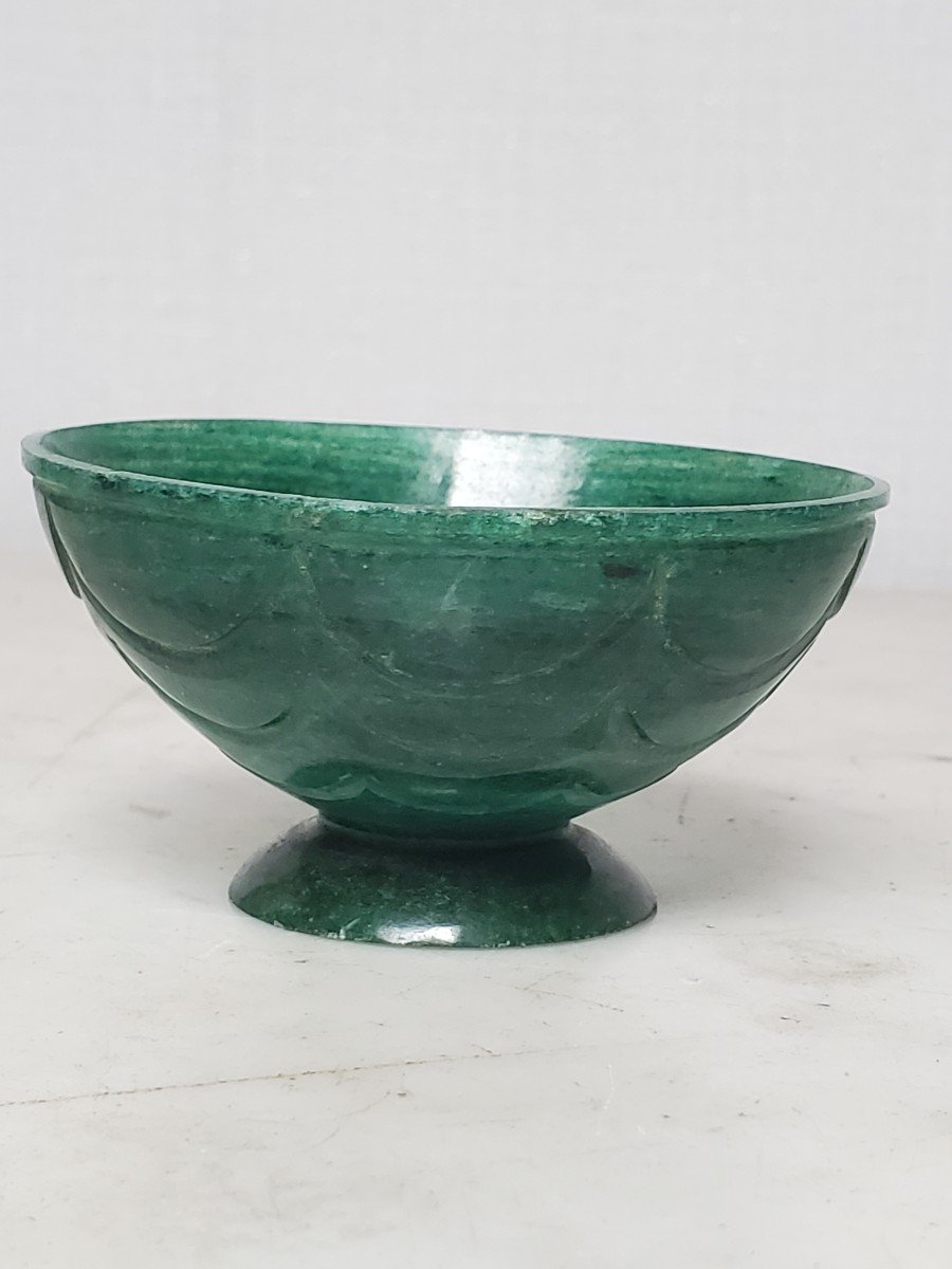 China - Engraved Nephrite Jade Cup.-photo-2