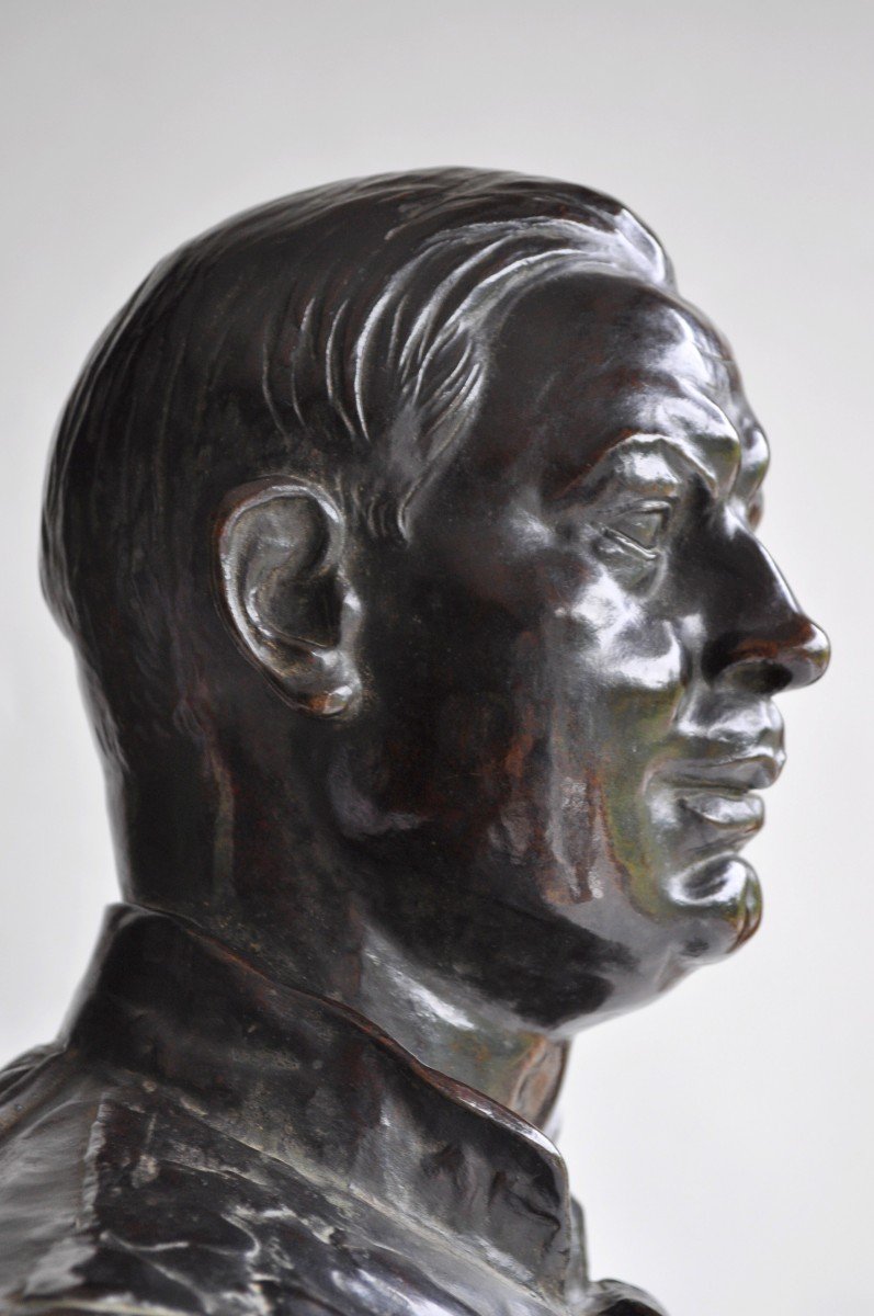 Adelin Salle (1884-1952) - Fondeur Verbeyst - Sculpture, Un Homme De Loi - Bronze-photo-2