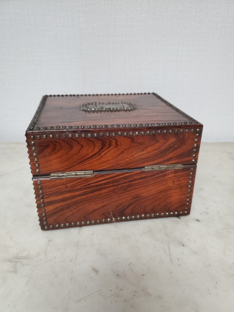 Rosewood Scent Box - 19th Century-photo-8