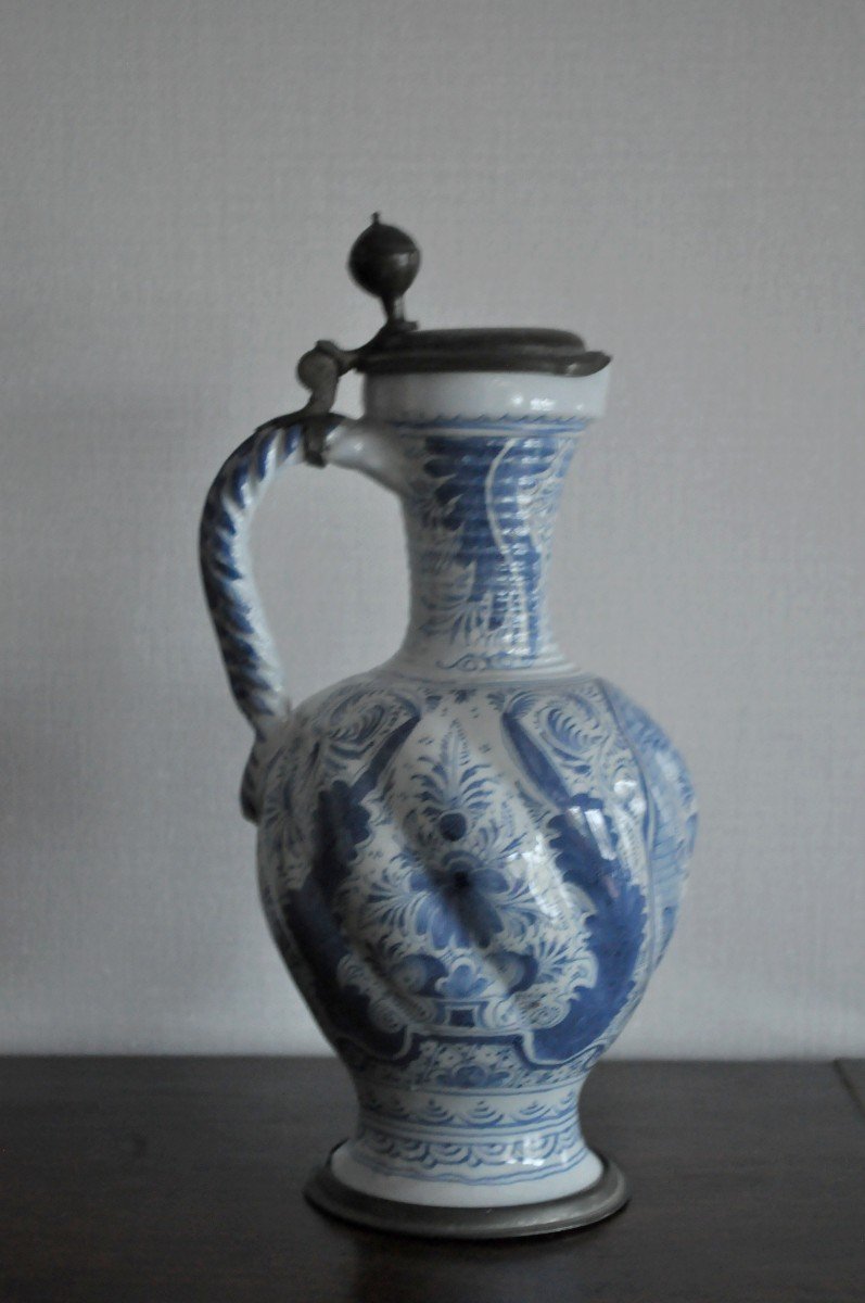 Pichet En Faïence De Delft Ou Nuremberg - Circa 1700-photo-3