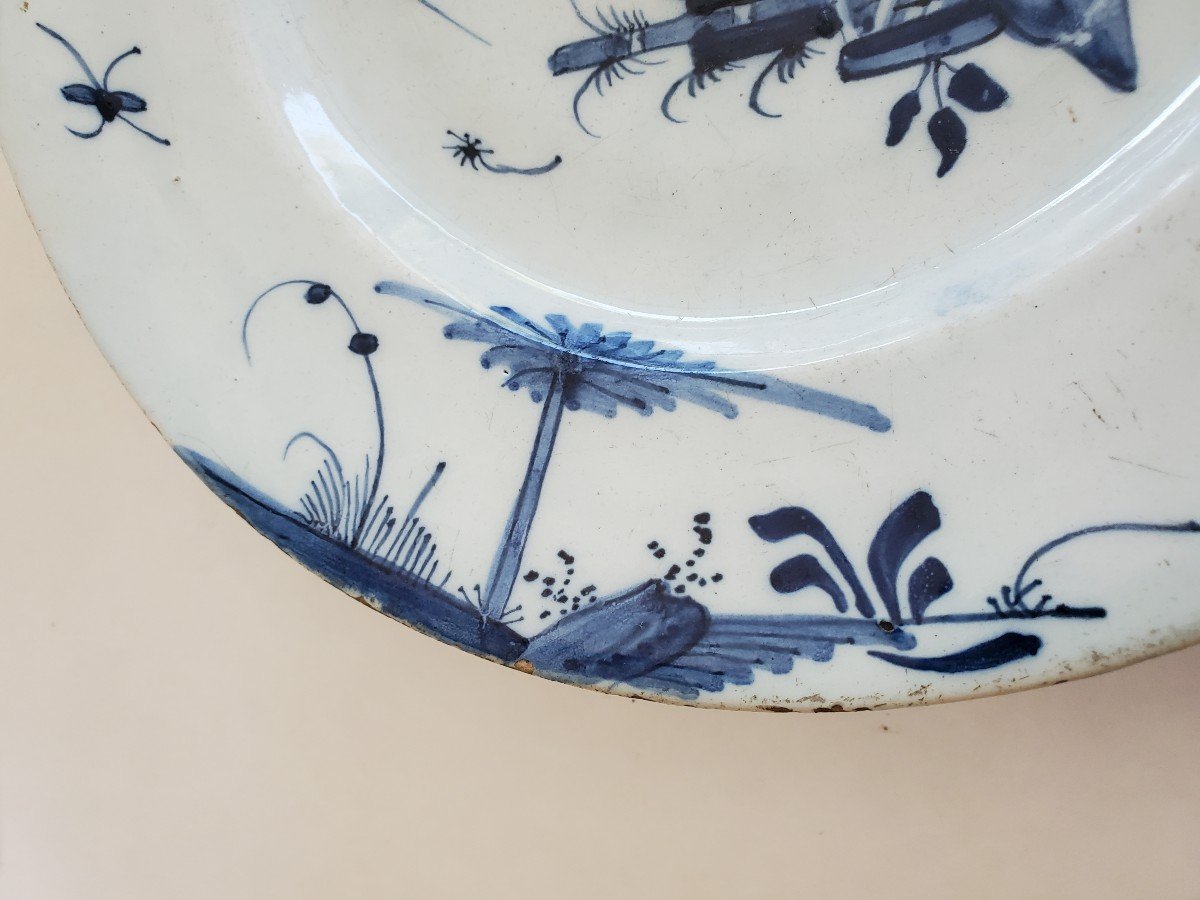 Pair Of Delftware Plates - 18th Century-photo-5