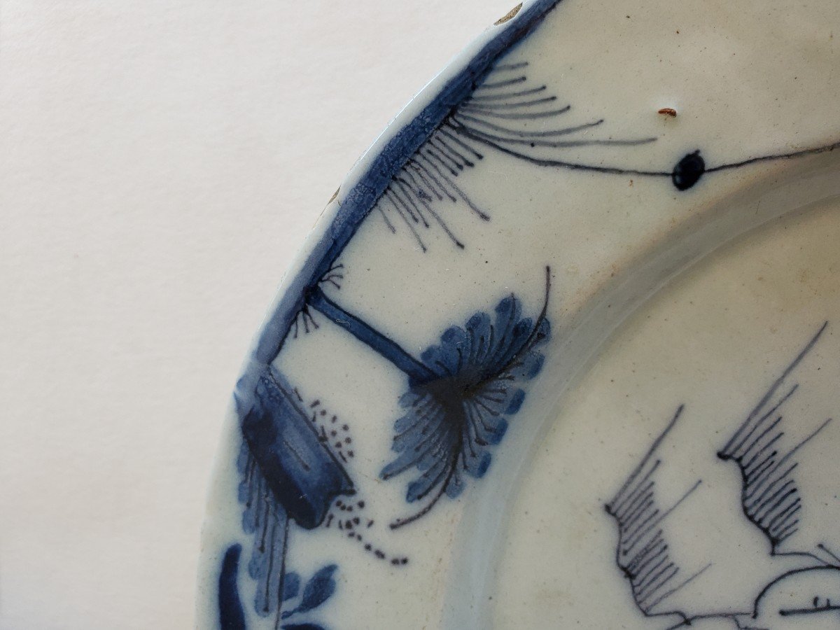 Pair Of Delftware Plates - 18th Century-photo-6