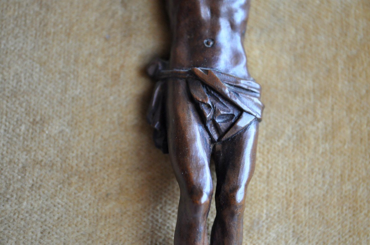 Christ In Carved Wood - France - 18 / 19th Century-photo-2