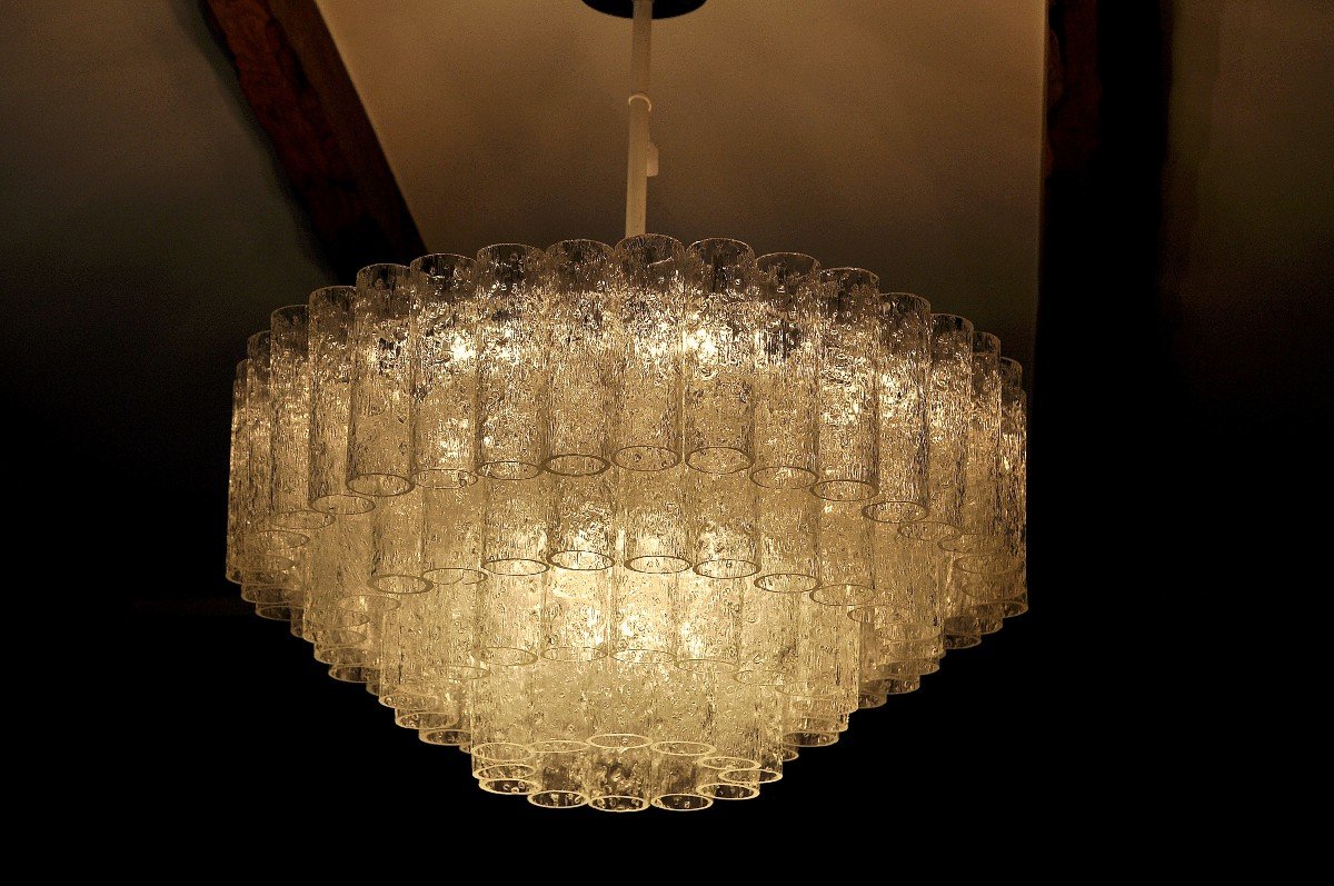 Chandelier - Murano Glass Ceiling Light - Doria Leuchten - 1960s-photo-2