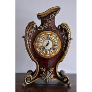 Cartel - Clock - Louis XV - Signed Gilles Laine Paris