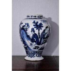 Vase En Faïence De Delft - XVIIIème Siècle