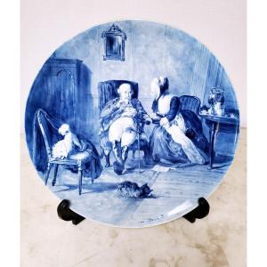 Delft Earthenware Dish - Signed - 19th Century