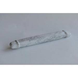 Ancien Phallus En Marbre Blanc Circa 1900