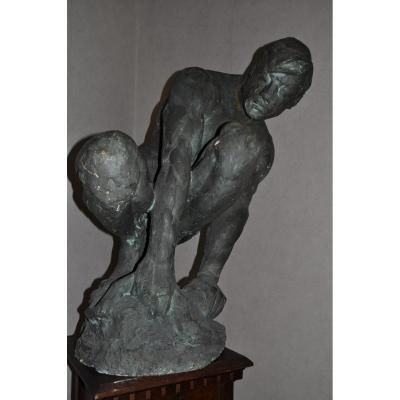 Sculpture, Ernesto De Fiori, Plâtre d'atelier Signé