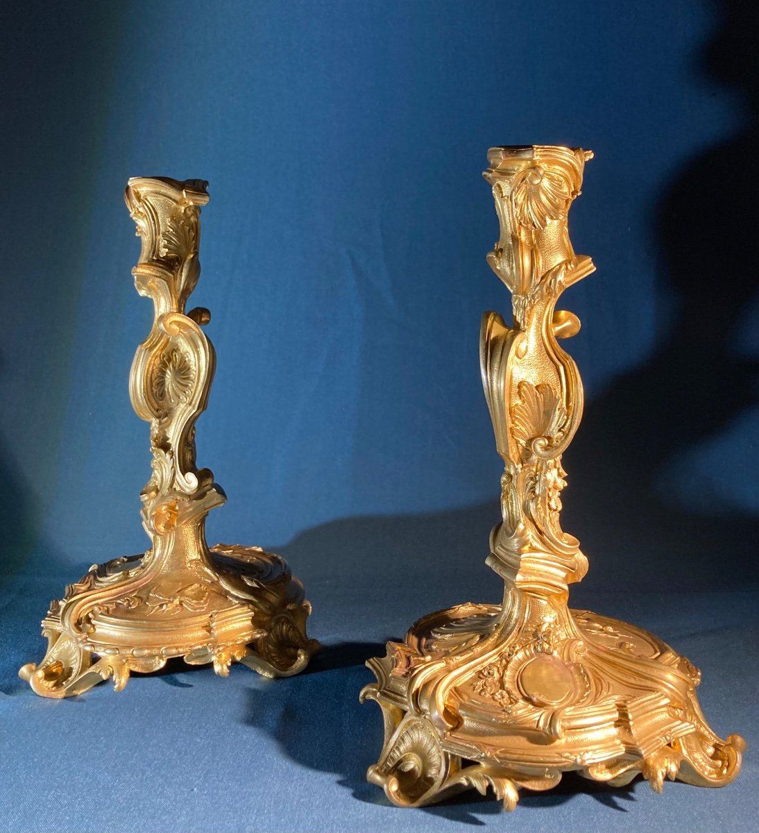 Pair Of Louis XV Style Torches Around 1860