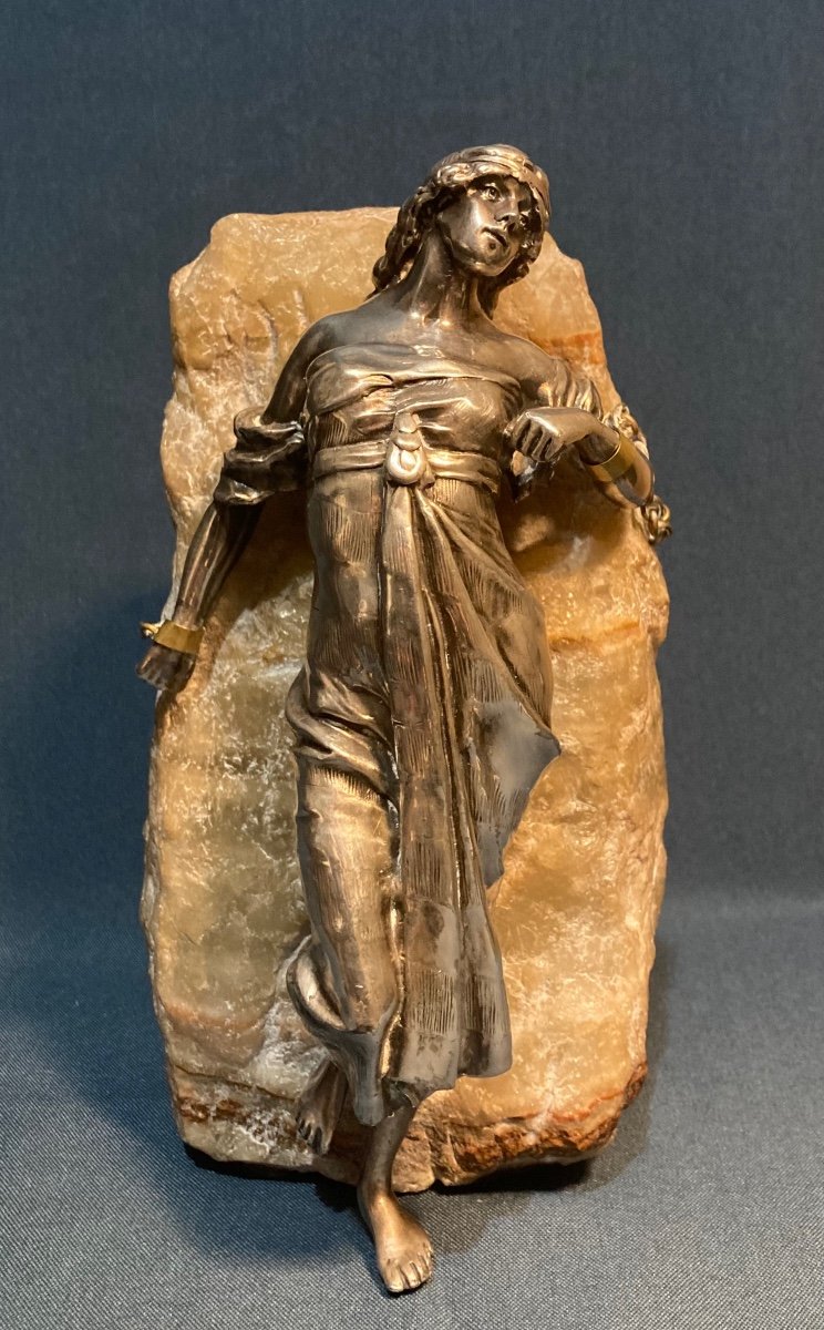 “andromeda Chained” Bronze From Vienna Circa 1900