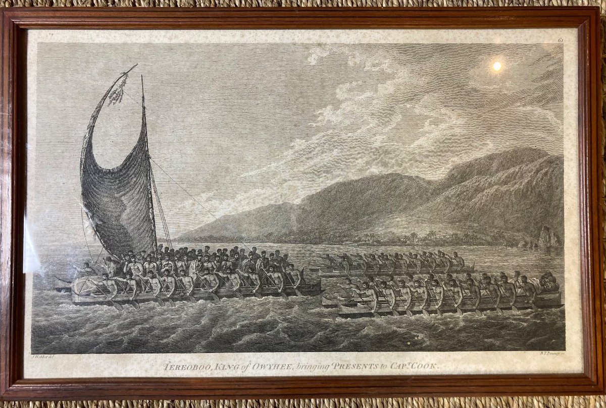 Three 19th Century Engravings Relating The Voyages Of Captain Cook-photo-3