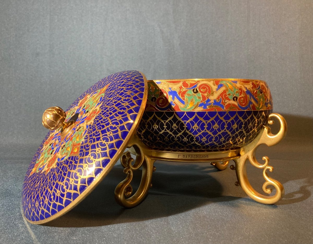 Sinisante Style Candy Box By Ferdinand Barbedienne Circa 1880-photo-2