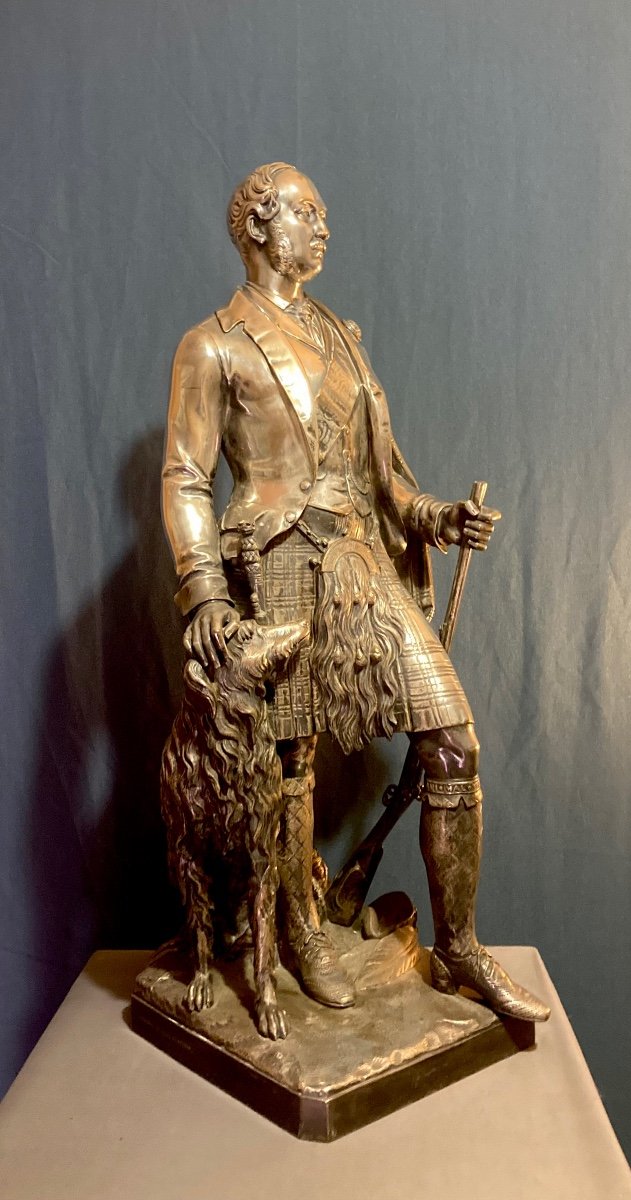 Sculpture En Bronze, Prince Albert, Prince Consort (1819-1861) Par William Theed & Elkington -photo-2