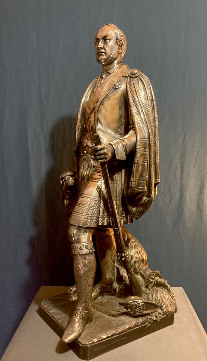 Sculpture En Bronze, Prince Albert, Prince Consort (1819-1861) Par William Theed & Elkington -photo-4