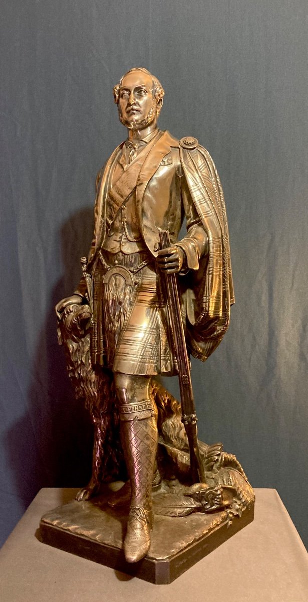 Sculpture En Bronze, Prince Albert, Prince Consort (1819-1861) Par William Theed & Elkington 