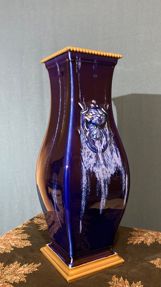 Albert-ernest Carrier-belleuse, Manufacture De Sèvres, Vase Kin-te-tchin, Circa 1885. -photo-4