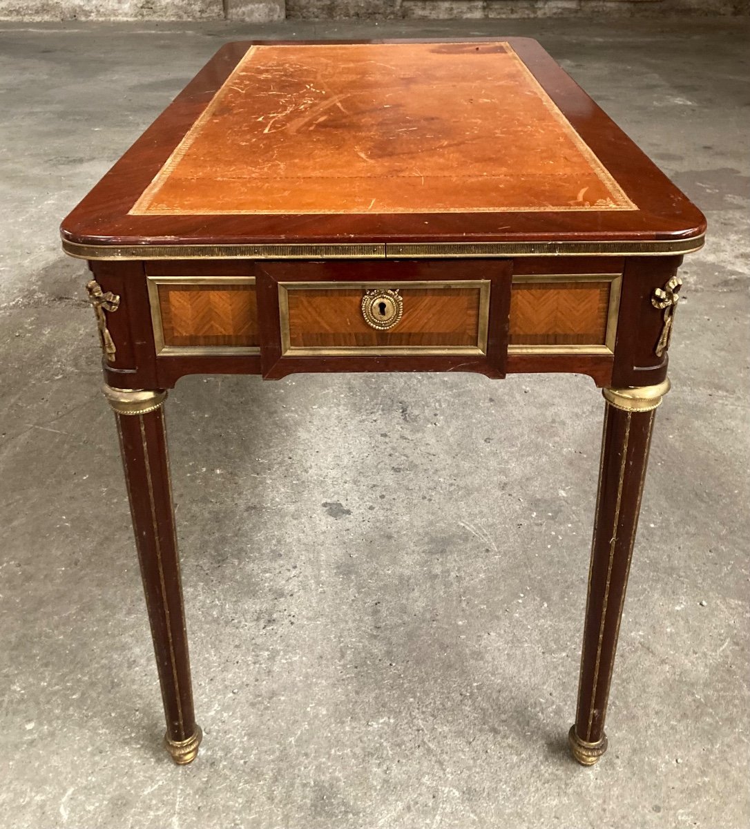 Louis XVI Style Desk, France Late 19th Century-photo-2