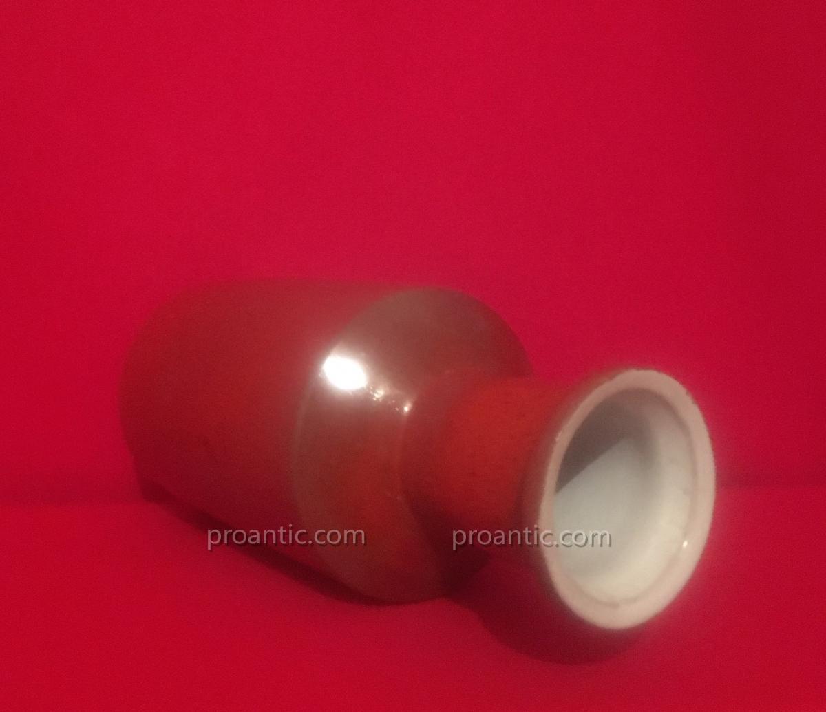 Beautiful Ceramic Vase Blood Ox, XXth Century, Brand To Identify ...-photo-2