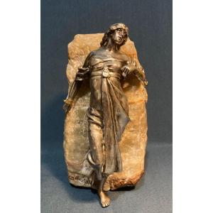 “ Andromède Enchaînée”  Bronze De Vienne Vers 1900