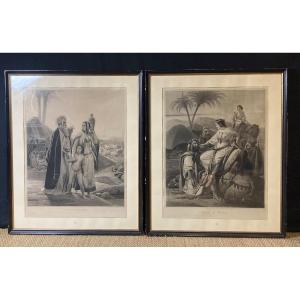 Pretty Pair Of Napoleon III Engravings