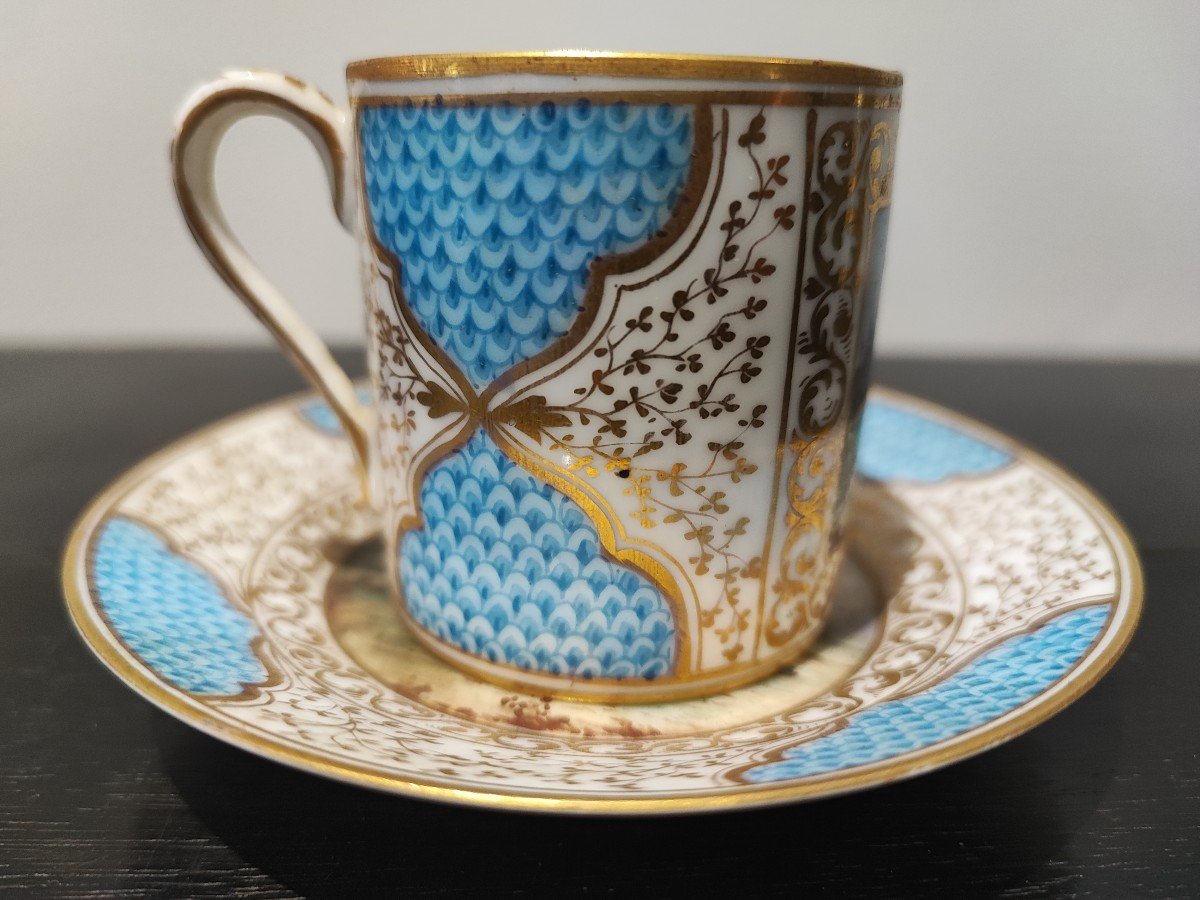 Tasse En Porcelaine Anglaise Chelsea 18 ème Dans Le Goût De Meissen -photo-2