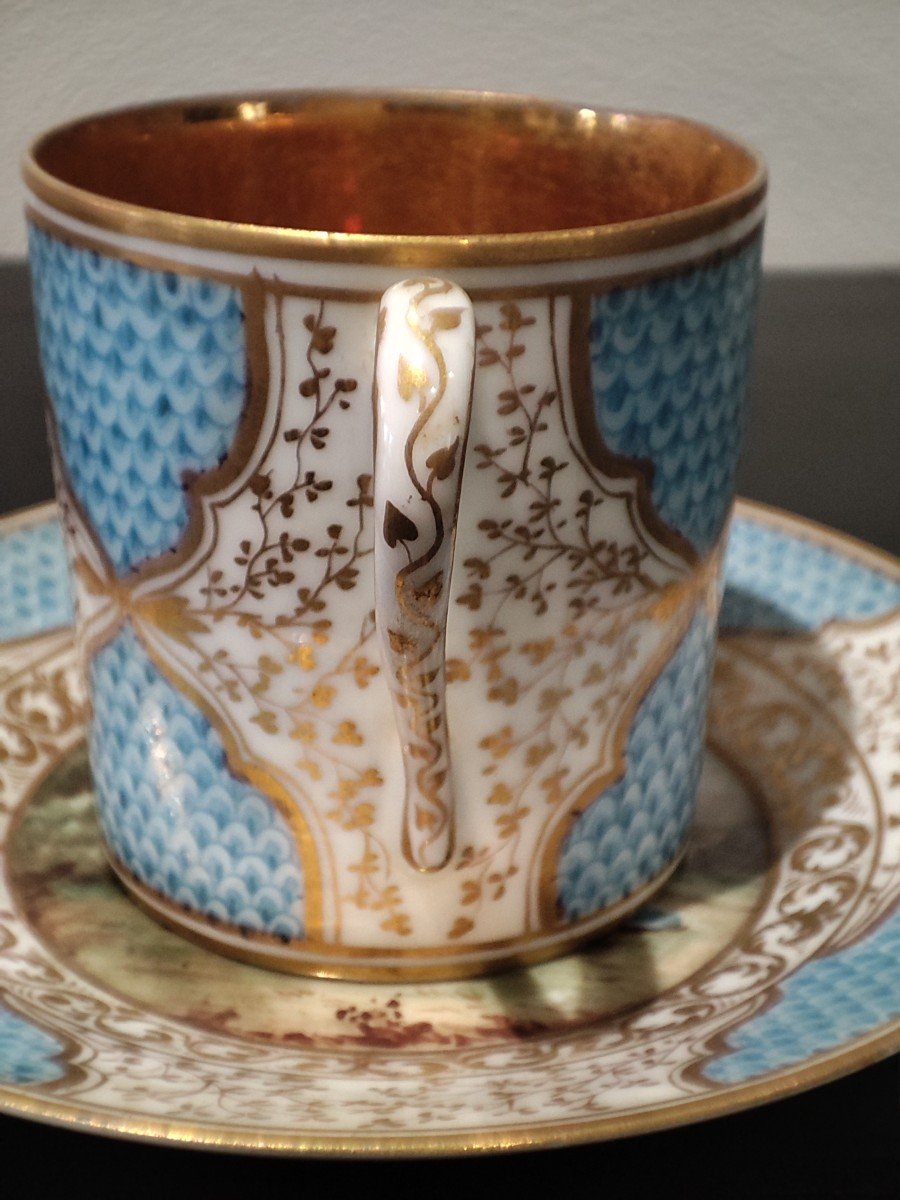 Tasse En Porcelaine Anglaise Chelsea 18 ème Dans Le Goût De Meissen -photo-5