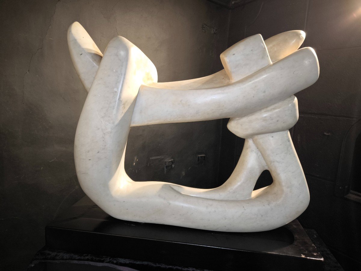 Carrara Marble Sculpture 1970/1980 -photo-3