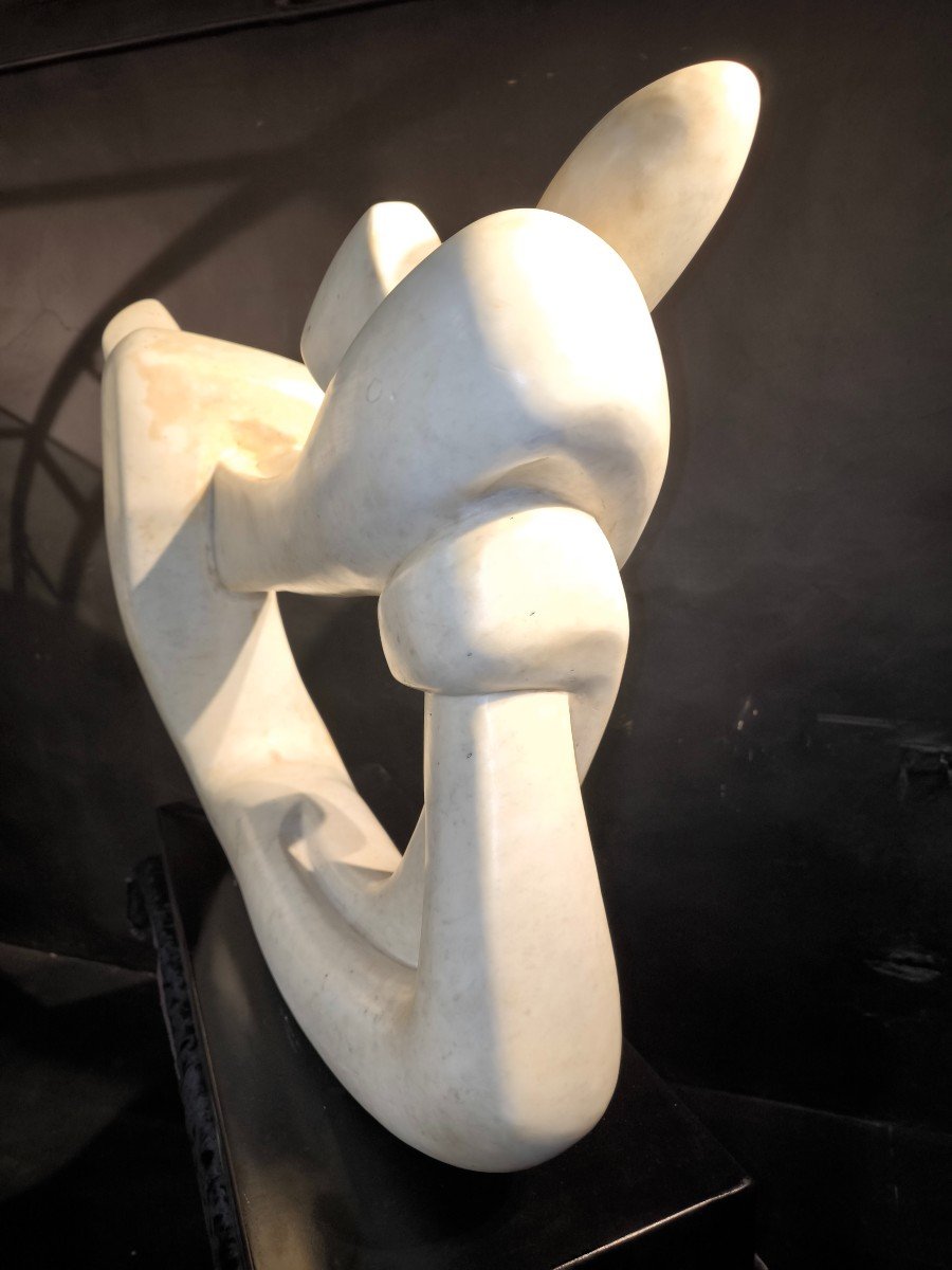 Carrara Marble Sculpture 1970/1980 -photo-6