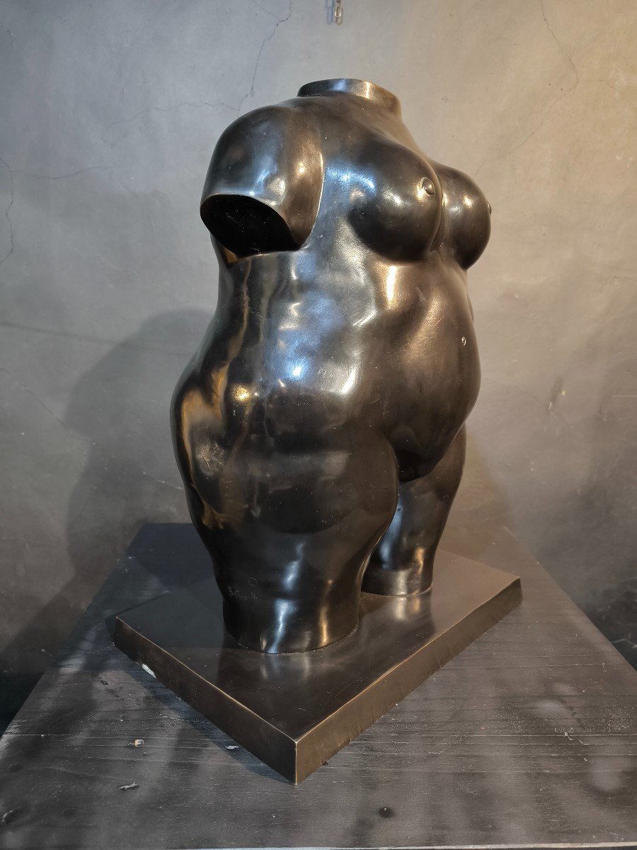 Sculpture Bronze Fernando Botero  la gorda tirage 5/6-photo-1