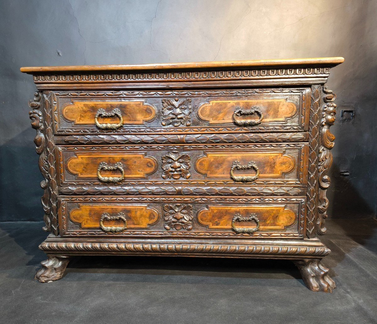 Commode Renaissance Bambocci Italie Gênes 17 ème 