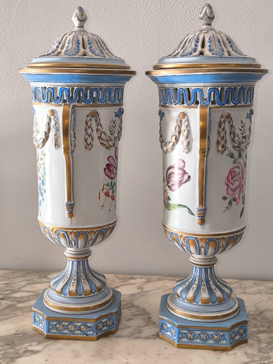 Pair Of St Clement Majorelle Potpourri Vases -photo-2